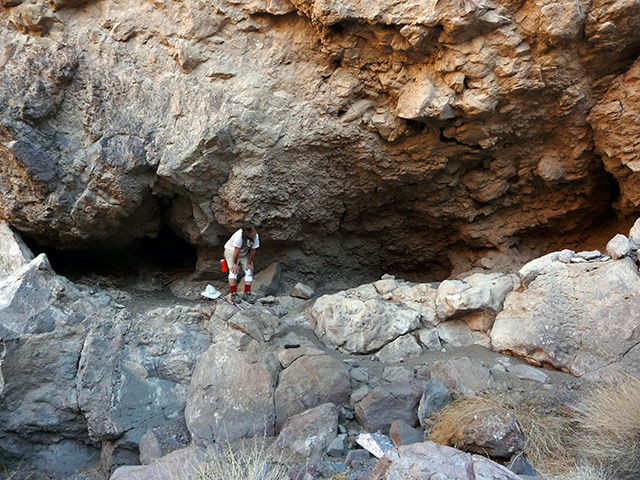 Author explores The Cave.